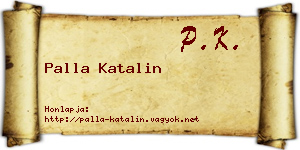 Palla Katalin névjegykártya